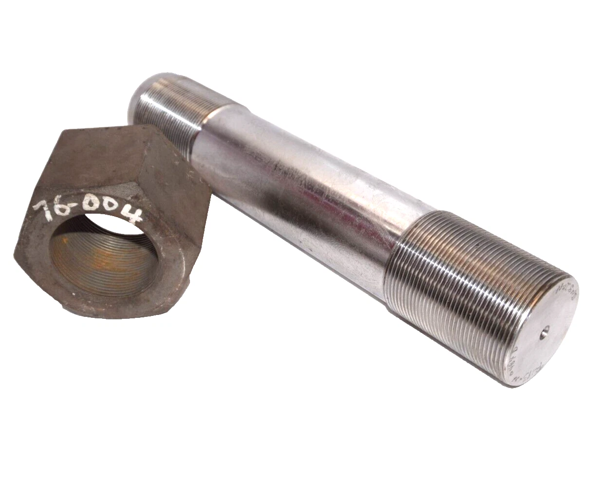 Used Very Large Bolt, Nut & Stud 3-1/8" Dia. approx. 17" Long P-183-N, 0484D, 76-004
