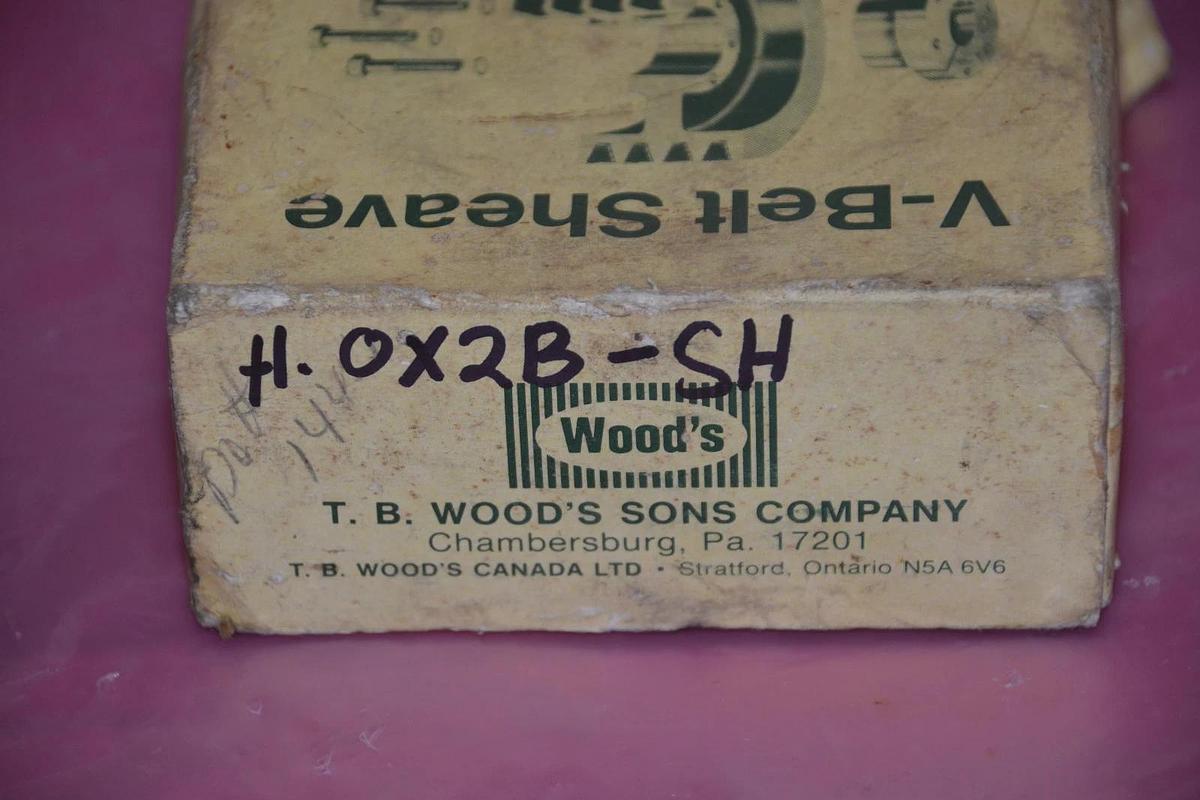 TB Woods V-Belt V Belt Sheave H.0X2B-SH  H0X2BSH H.0X2B SH  NEW