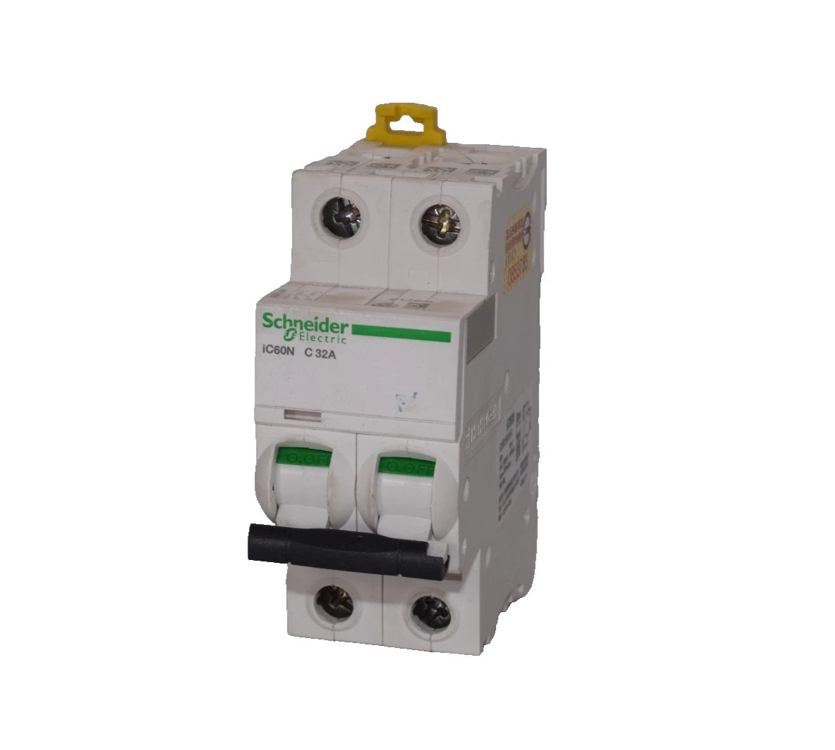 Used SCHNEIDER ELECTIRC iC60N C 32A iC60NC32A 2 pol 2P 400V Miniature Circuit Breaker