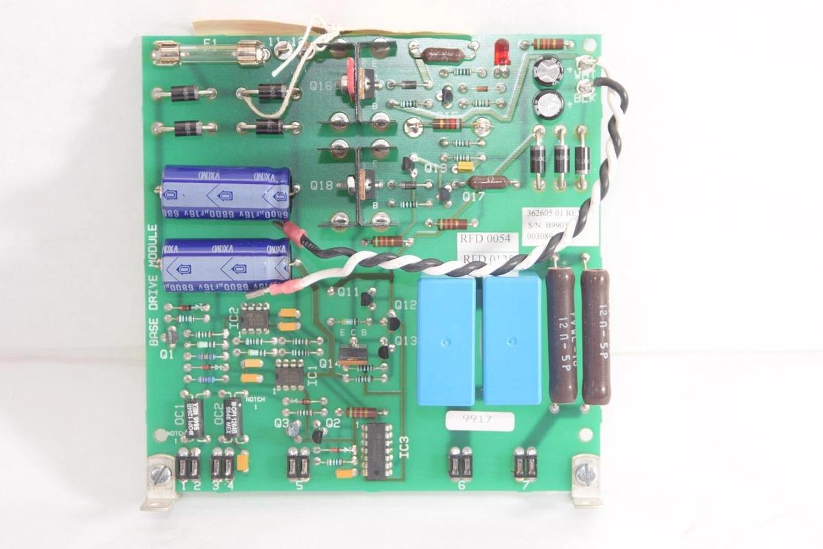 Used 362605.01 Rev K , QCD-2-0 0499 , 371281B Base Drive Module Board
