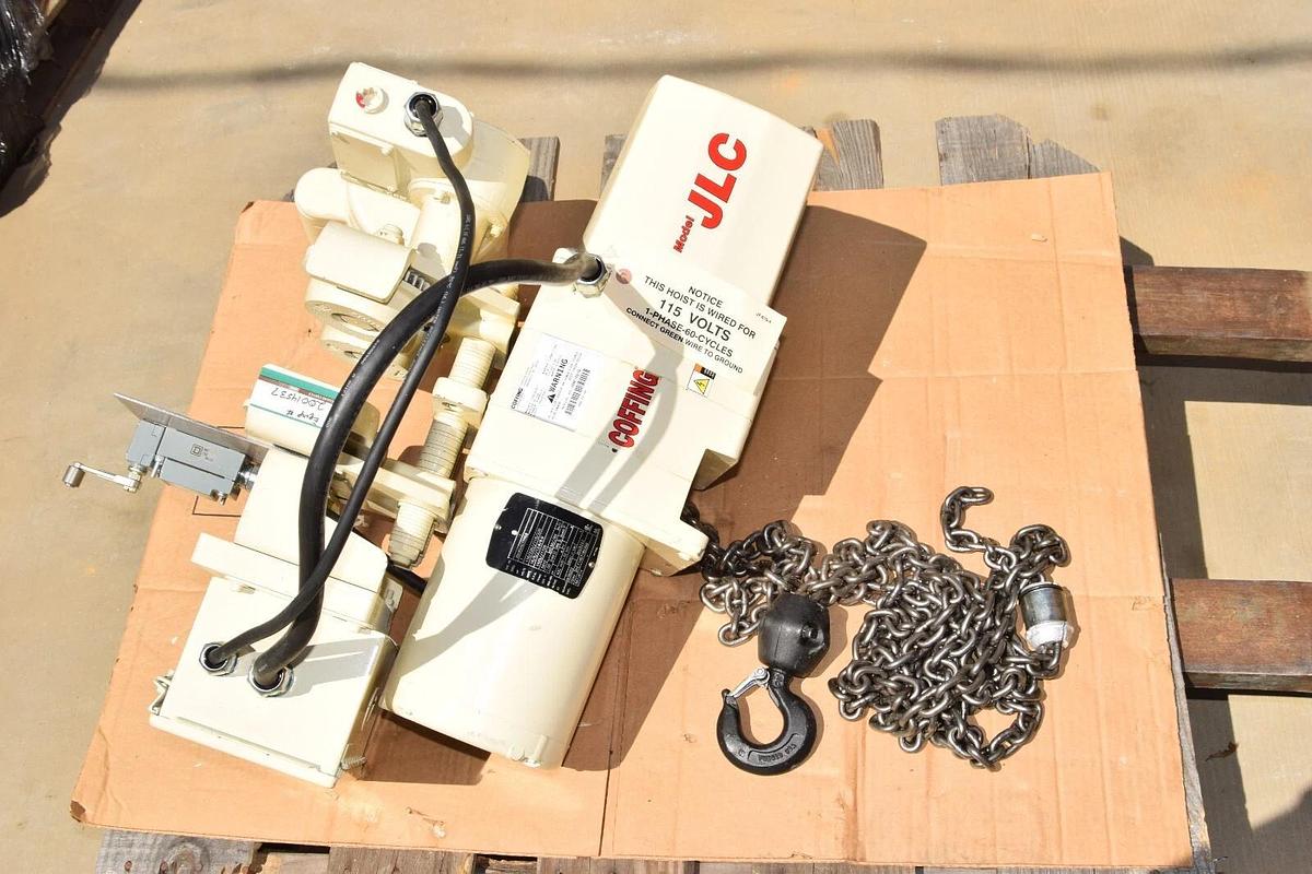 Coffing JLC 1 Ton Electric Hoist w/ Trolley JLCMT2016-1 JLC2016-15-1 115/230 NEW