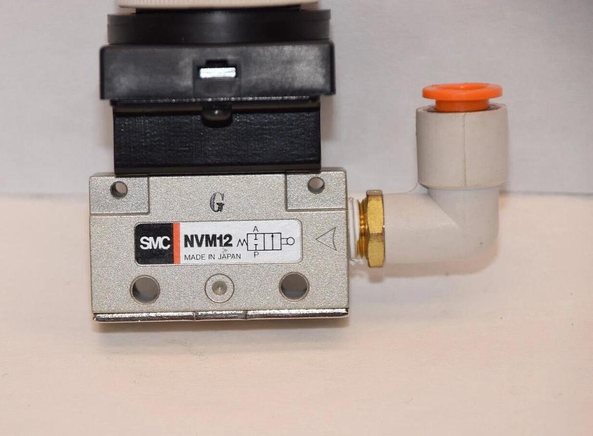 Used SMC NVM12 Mechanical Momentary Switch With Push Button
