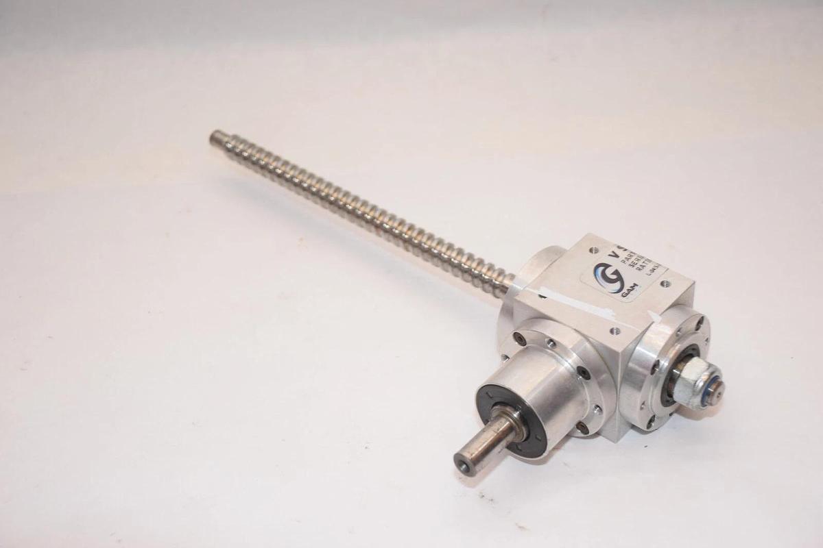 Used GAM GEAR 760122 L-045-1:1-E030000-[9.5] Right Angle Spiral Gearbox