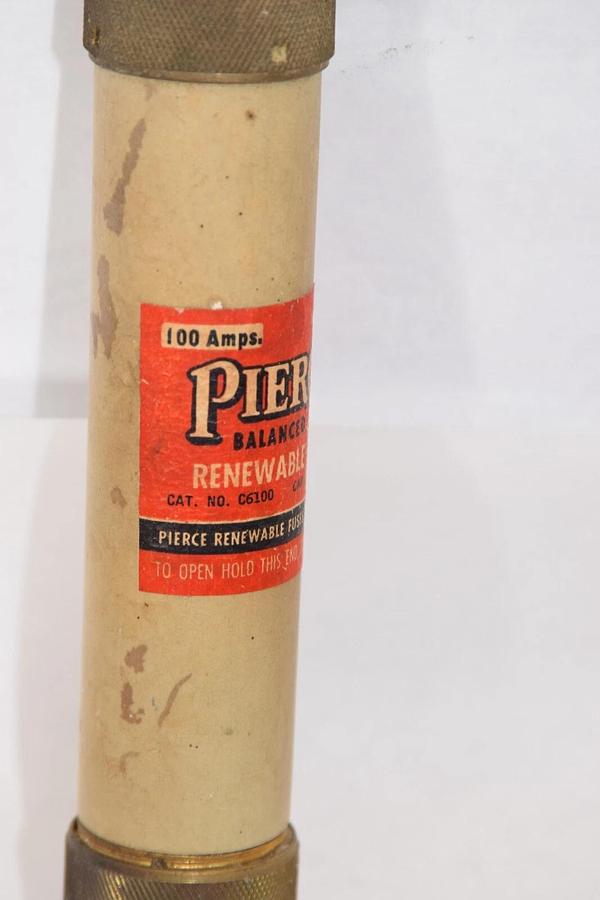 (NEW) PIERCE C6100 100Amp 600V Renewable Fuse