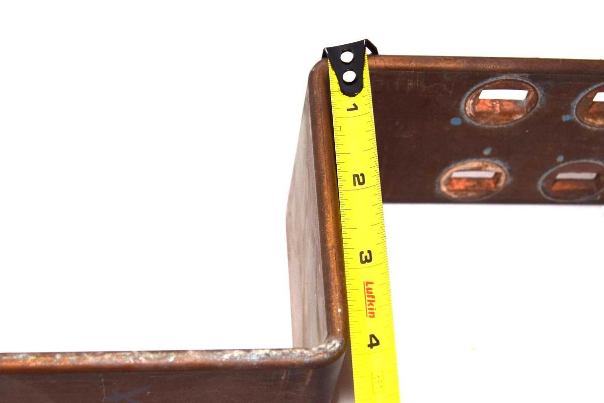 Used 41" x 3" x 1/4" (+4" offset Step) Copper Flat BusBar bus bar buss bar Stock