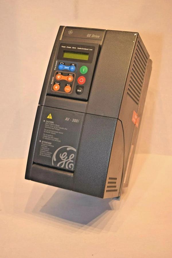 Used GENERAL ELECTRIC GE10 HP  AV-300i  ac drive  6KAVI43010Y1D1  input 230-480V 10HP