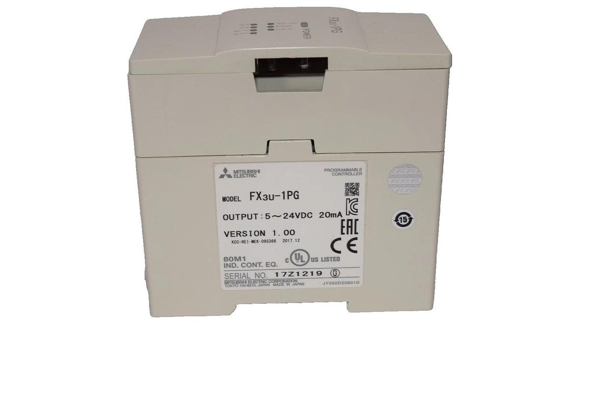 Used MITSUBISHI ELECTRIC FX3U-1PG , FX3U1PG 5-24Vdc 20mA Programmable Controller