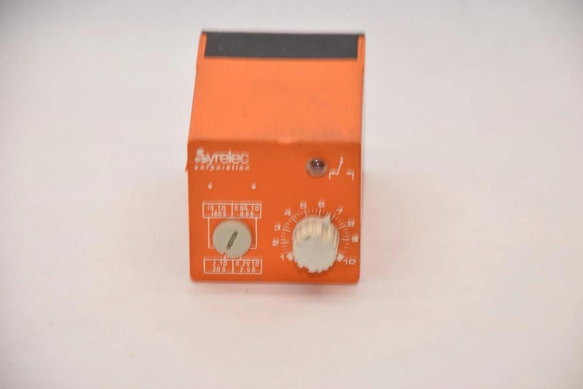 Used CROUZET / SYRELEC LKR , LKRB 5Amp 1-10s Timer Relay 110Vac