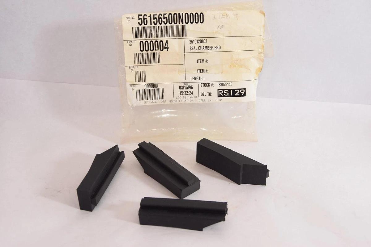 (NEW - 4 Pieces) 56156500N0000 , 251912D002 Rubber Seal Chamber End