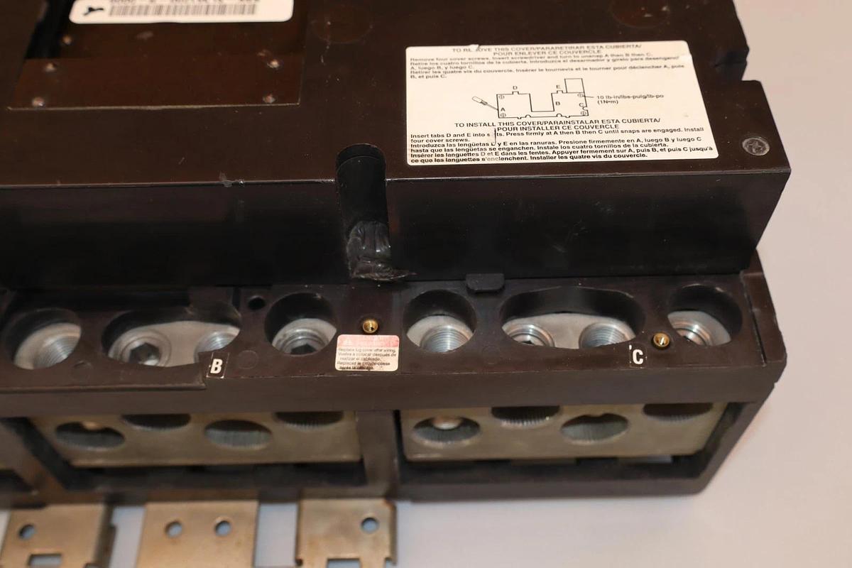 Used Square D Circuit Breaker 1200Amp SL1200 1200A Frame 600V 3Pole