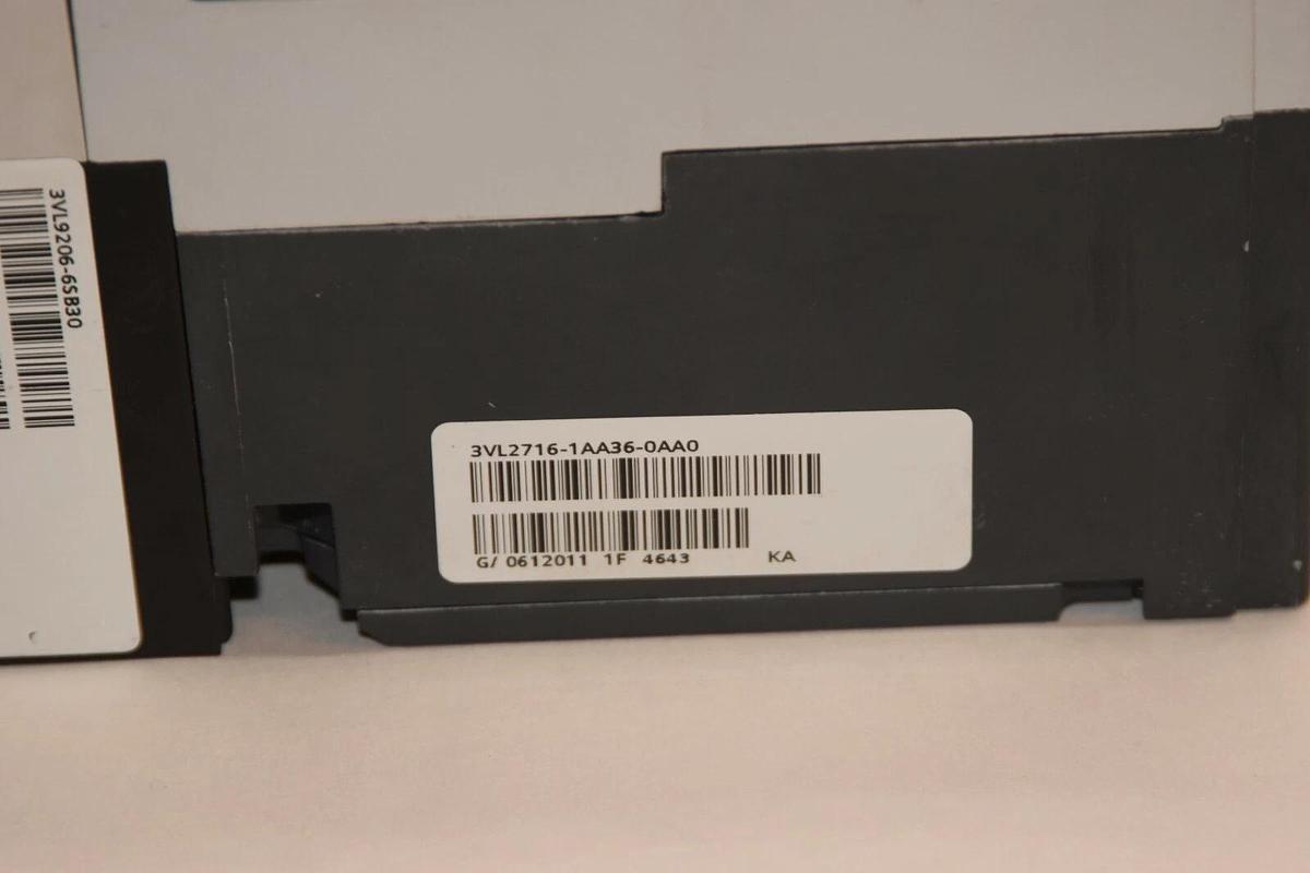 Used Siemens Vl160 Circuit Breaker 63amp 3VL2716-1AA36-0AA0  3VL9206-6SB30 63 A amp