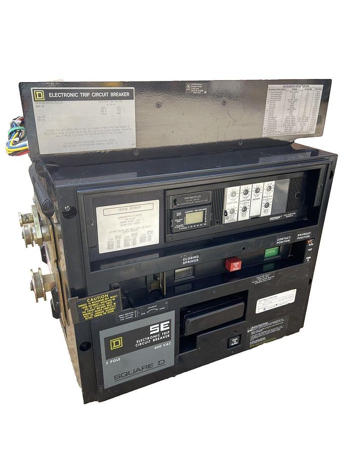 Refurbished Square D Electronic Trip Breaker SQD, SED361600LSGES1, 1600A-3P, SED, 3B, 1600 A