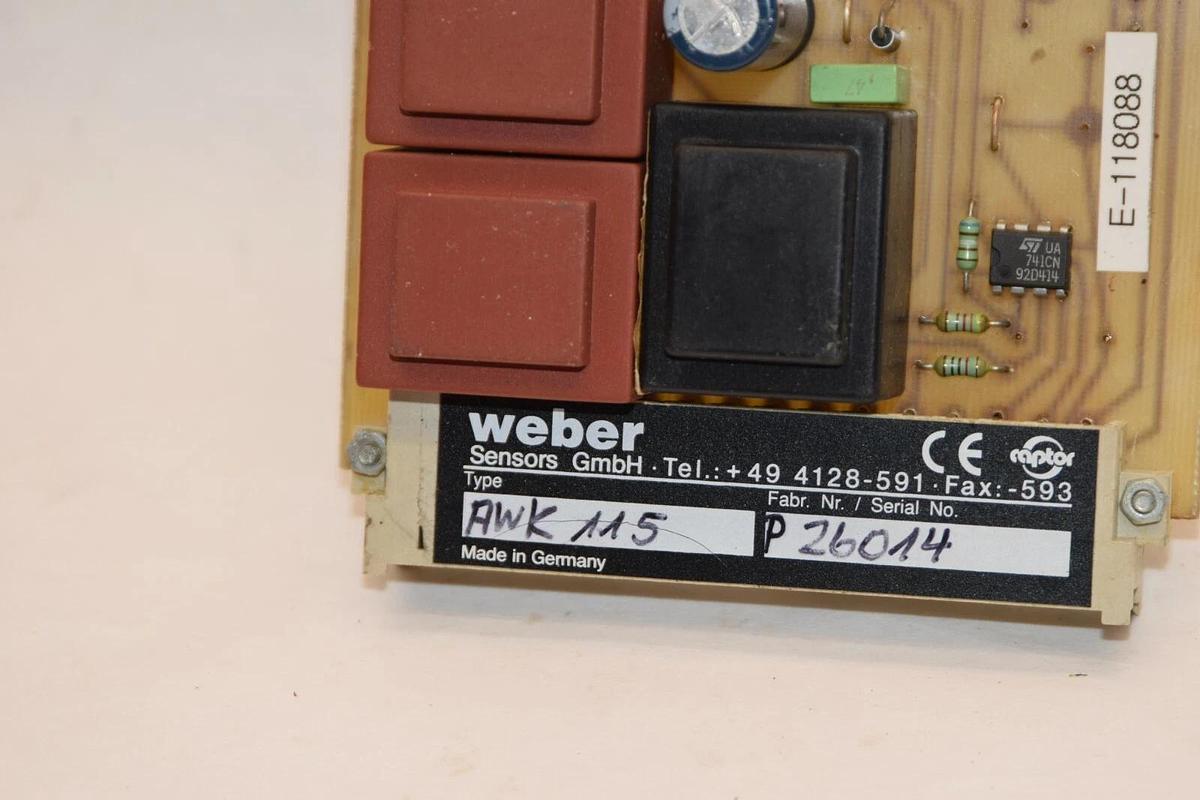 Used WEBER AWK-115 AWK 115Vac Captor Control Module