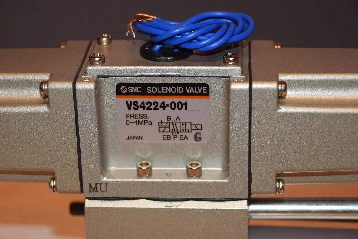 (New) SMC CDVS1F50-75-1W WITH VS4224-001 0-1MPa PNEUMATIC CYLINDER WITH VALVE