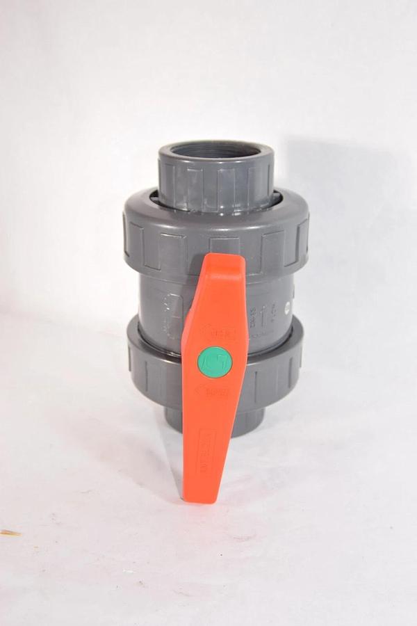 CEPEX HAYWARD  PVC Teflon 2-1/2" Threaded Socket True Union Ball Valve NEW