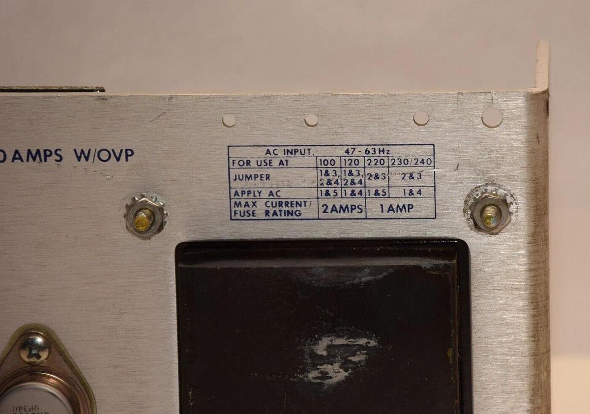 Used Power-One Power Supply International Series HCC5-6/OVP-A 5vdc @ 6a