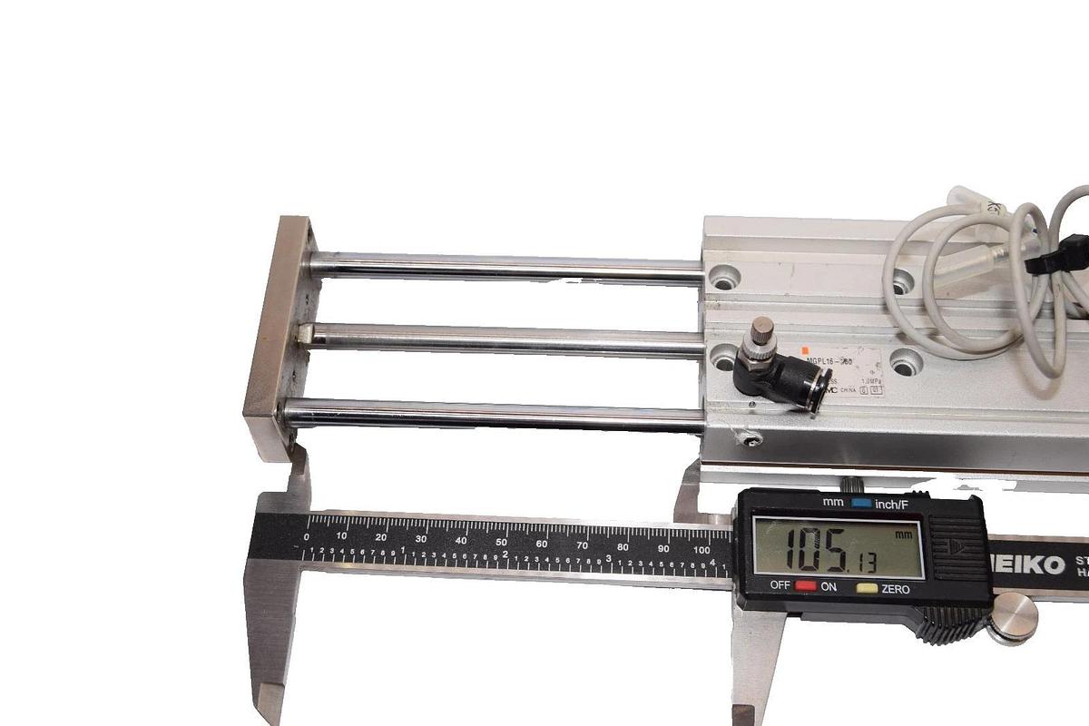 Used SMC MGPL16-100 , MGPL16100 1.0MPa Compact Glide Cylinder