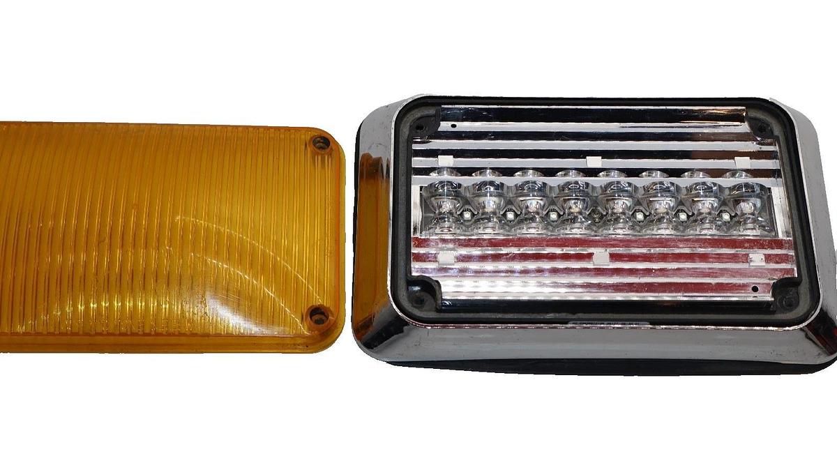 Used Whelen Linear Super LED Amber Cover 600 Series 60A02SAR 01-06841262A00 12Vdc