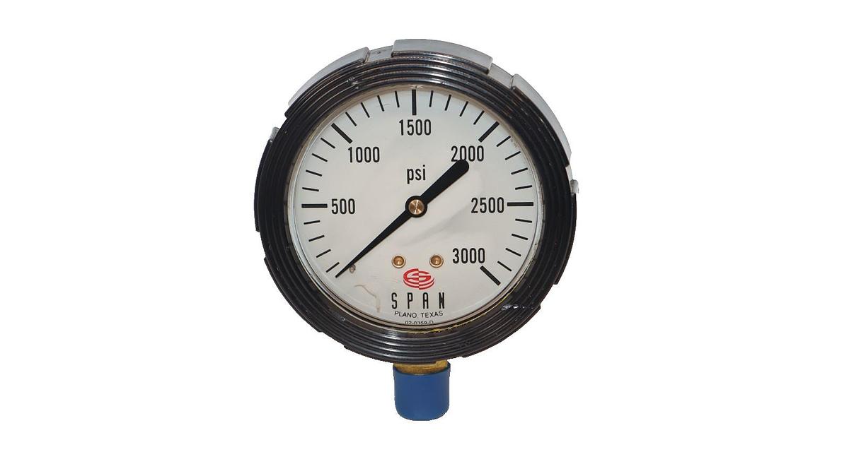Span 02-0359-D 0-3000psi Pressure Gauge (New)