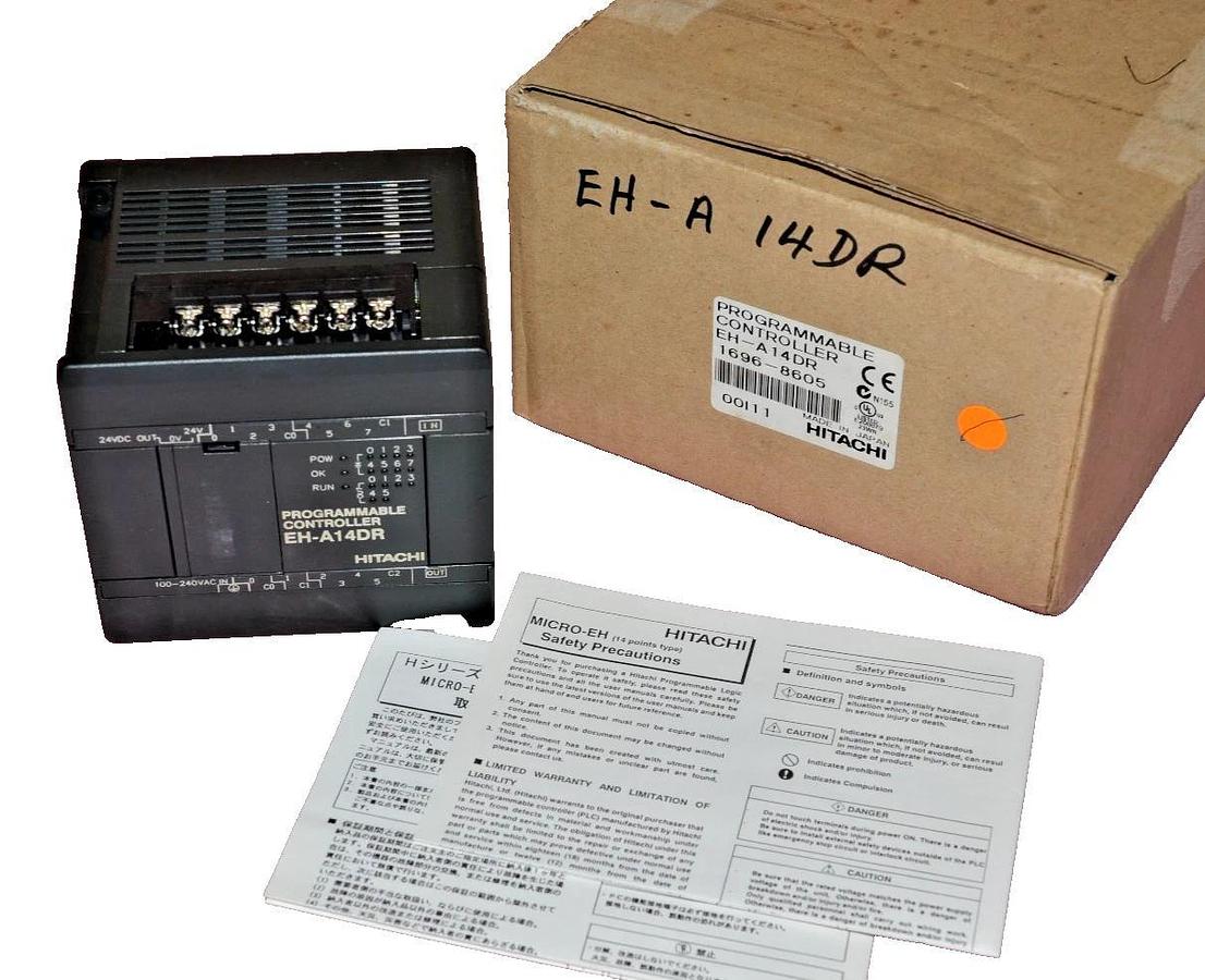 HITACHI Programmable Controller EH-A14DR EHA14DR 50/60Hz 24vdc (NOI)