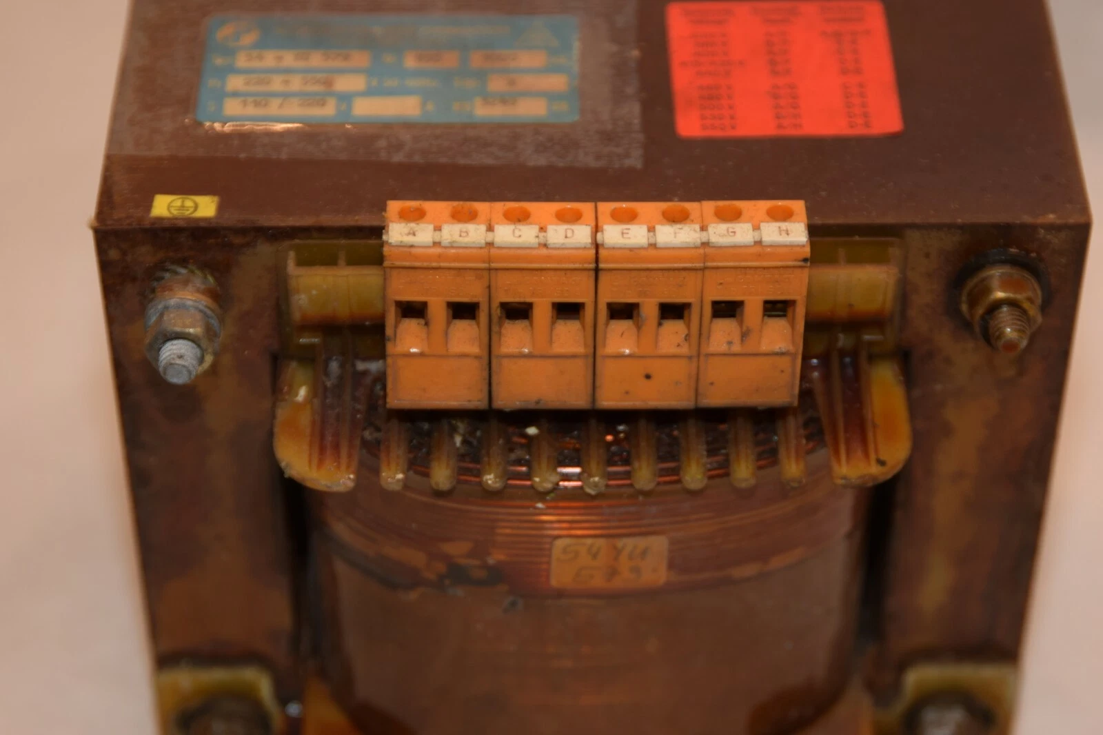 Used STEUERTRANSFORMATOR VDE 0550 54-YU 579 T40/B 50/60Hz 110/220V Transformer 3240va