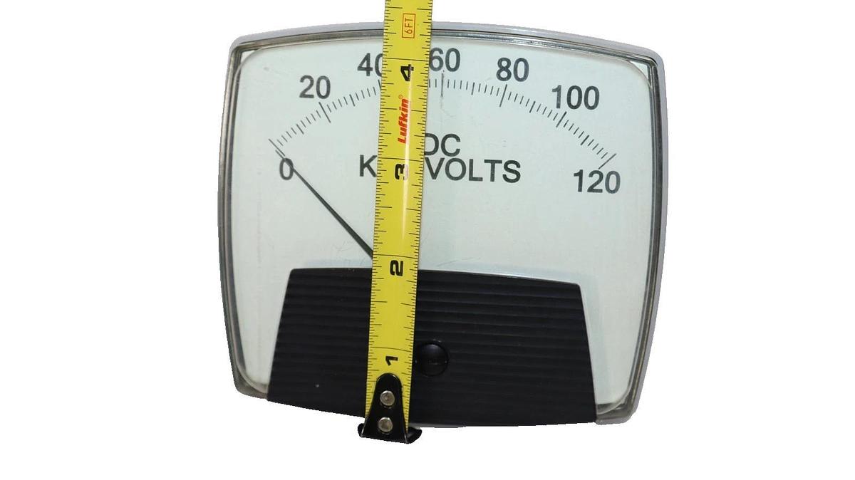Used Yokogawa Panel Meter 0-120dc Kilovolts 250400FAXX , 250-400-FAXX , Vintage