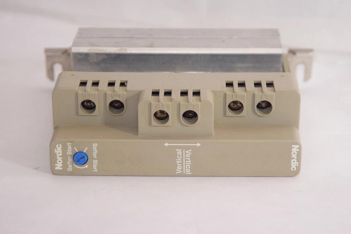 Used NORDIC 21B34G00 Soft Start Induction Motor Controller
