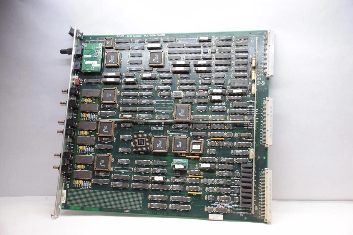 Used OHIO IMAGING / PICKER 709647 Rev B , 808347 Rev F Multihead Divider Board Card