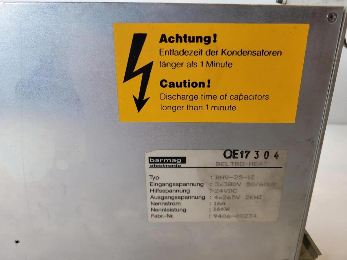 Used Barmag Beltro-Heat Inverter Module BHV-25-1Z BHV251Z  380V 16kw 16A