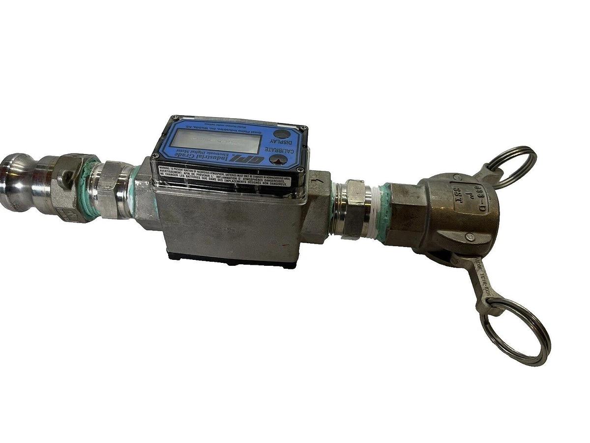 Used GPI S100N-KF-568 1" Stainless Steel Electronic Digital Flow Meter S100NKF568