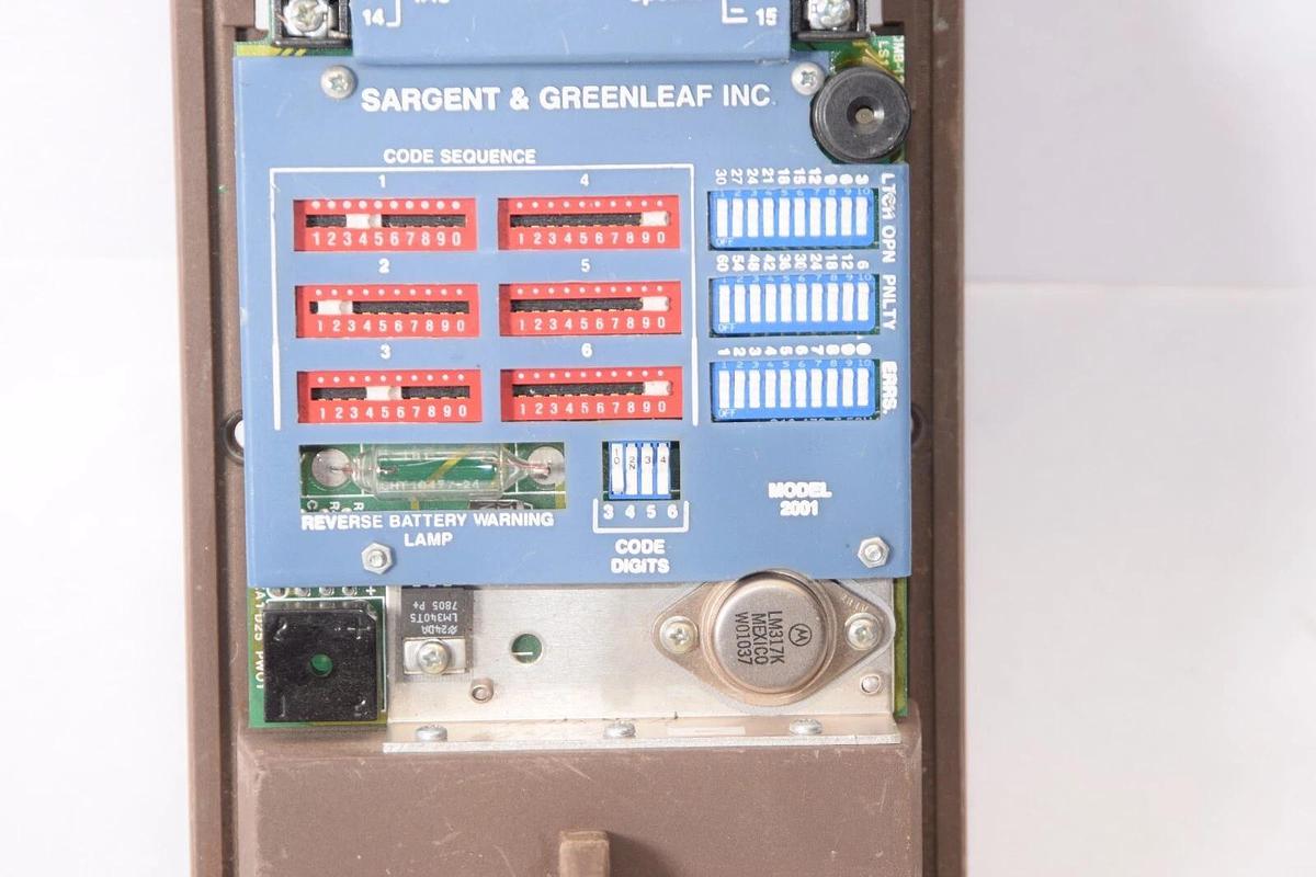 Used SARGENT & GREENLEAF INC Model 2001 Code Tronic Circuit Board