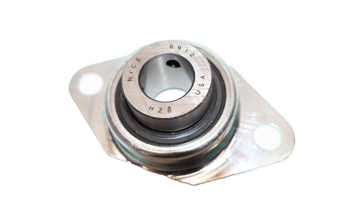 (NEW) NICE 6912 , H28 2-Bolt Flange Bearing