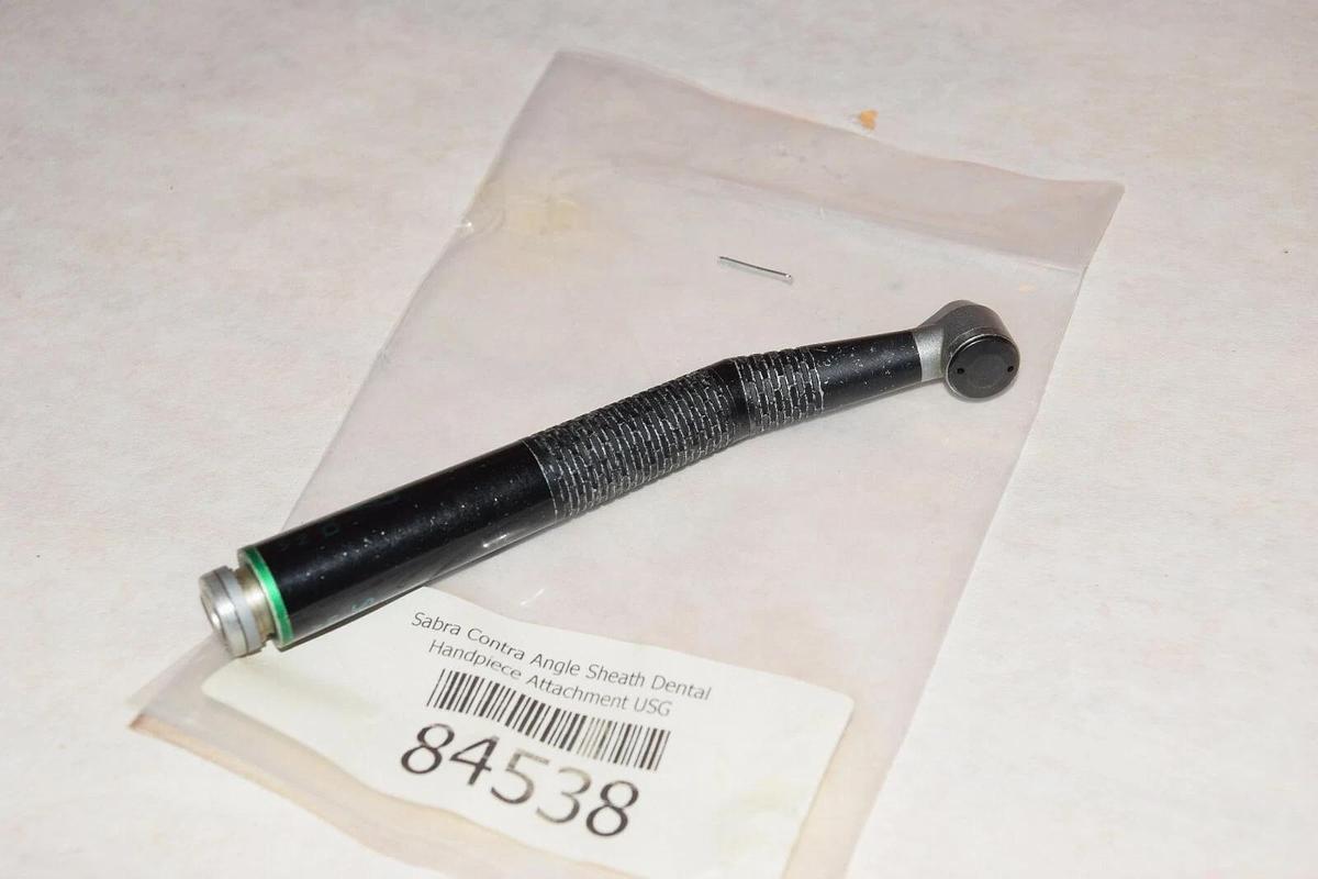 Used SABRA 007673 84539 CONTRA ANGLE SHEATH DENTAL HANDPIECE ATTACHMENT