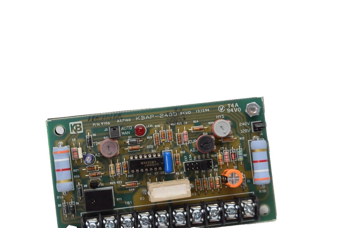 Used KB Electronics  Overload Protector Circuit Board KBAP-240D Rev D