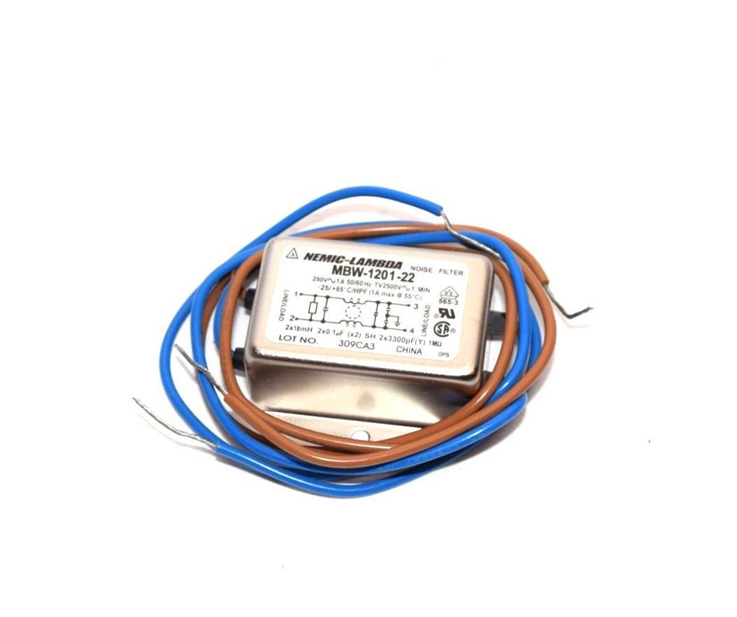 Used Nemic-Lambda MBW-1201-22 250V 50/60Hz Noise Filter (New)
