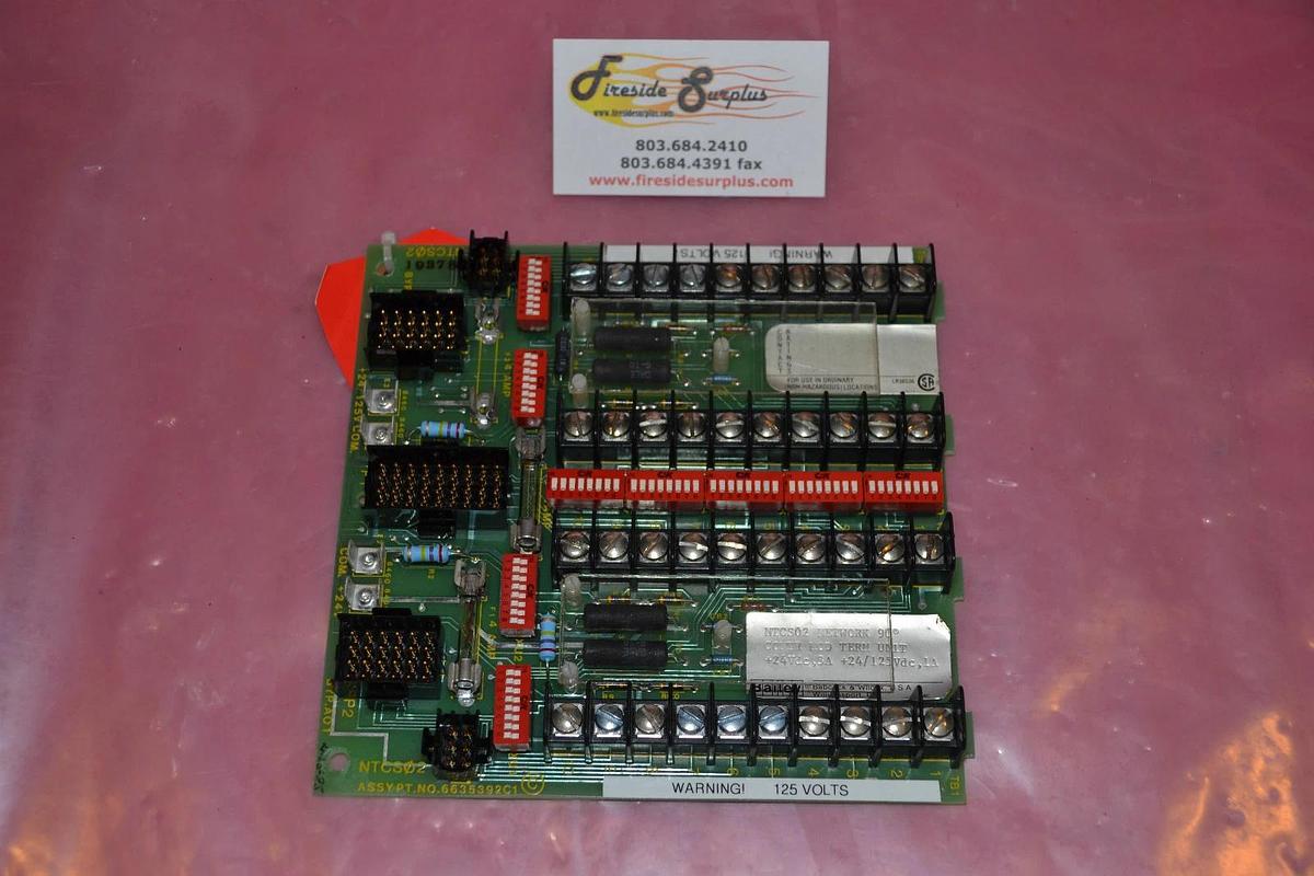 Used BAILEY CONTROLLER TERM UNIT CIRCUIT BOARD CARD NTCS02 125 V VOLTS 66353921C1