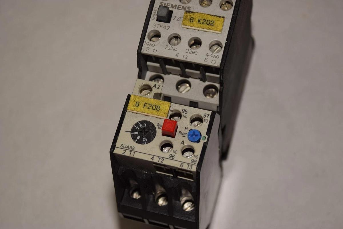 Used Siemens Starter 3TB42  3UA52 00-1J Range: 6.3-10A  220V coil