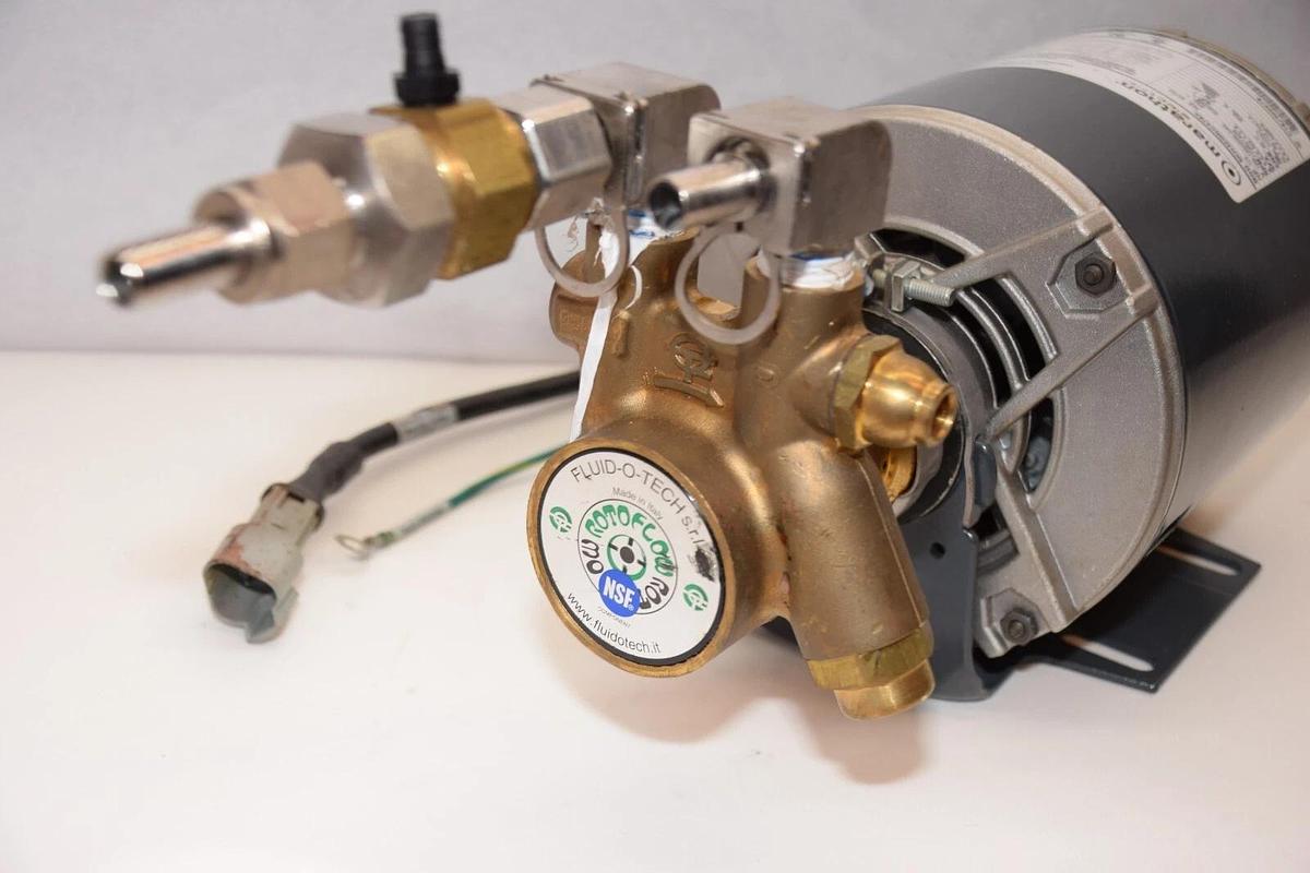 Used FLUID-O-TECH / MARATHON 05WM8 5KH32GNC476X 1ph 1/3Hp Flow Pump & Motor Vane Pump
