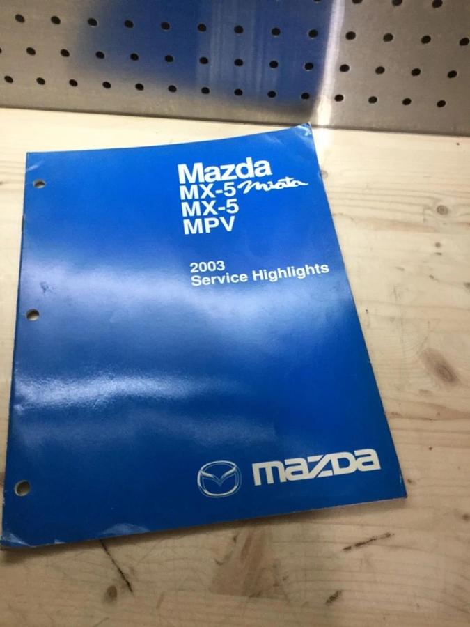 Used 2004 Mazda MX-5 Miata MPV Service Highlights manual 04