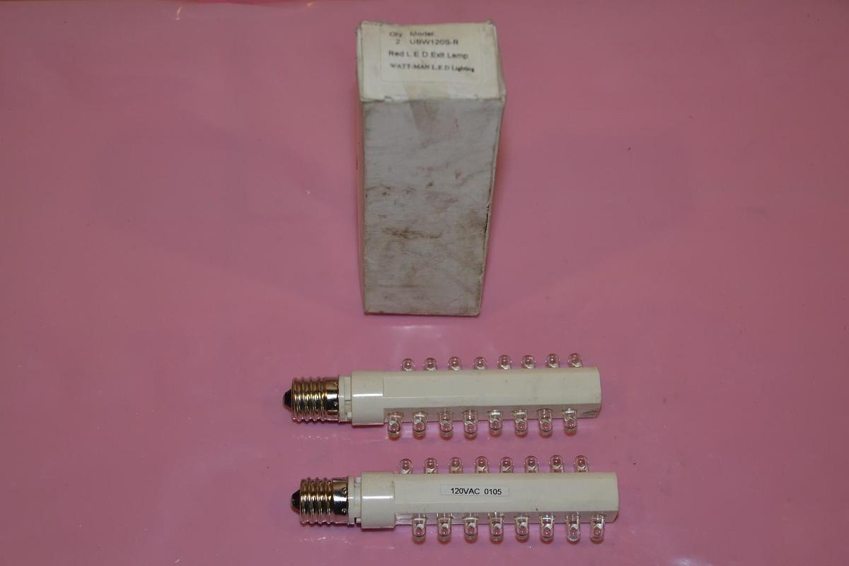 WATT-MAN LED LIGHTING (2) UBW120S-R 120 VAC NEW