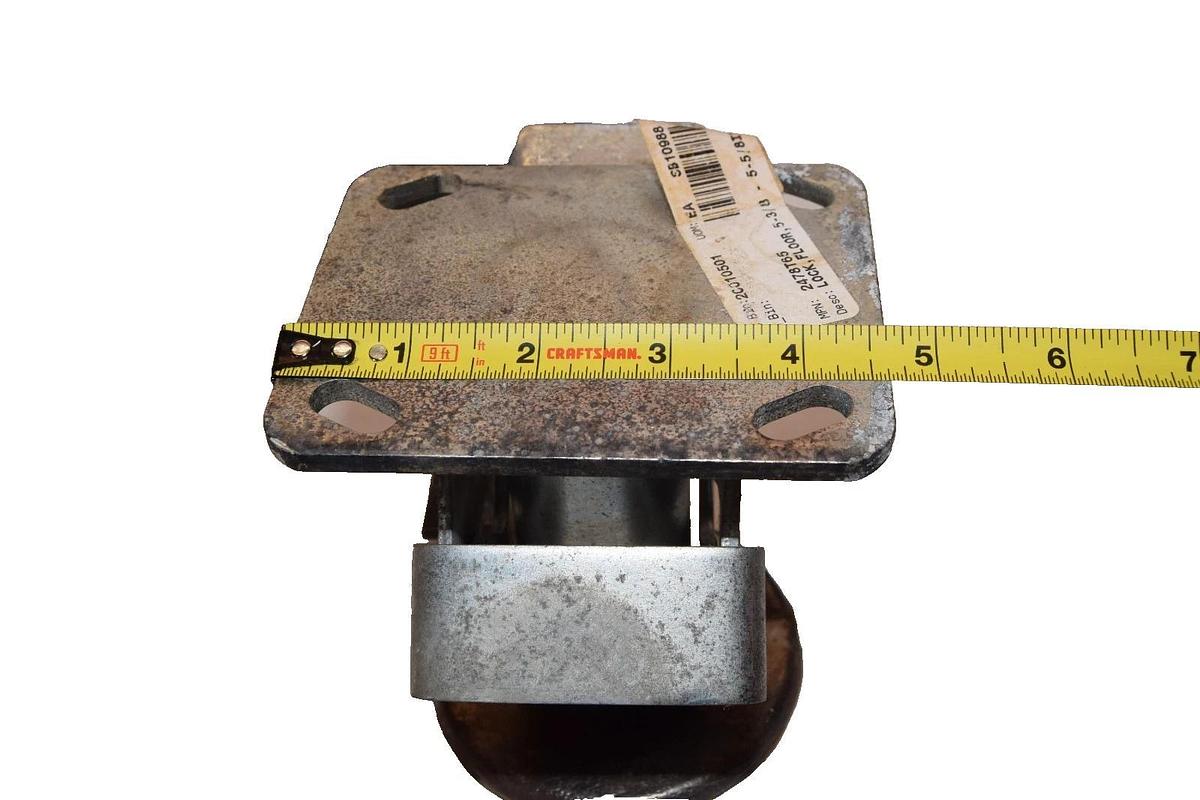 Used 2478T65  SB10988 5-3/8" - 5-5/8"  25/64" Floor Lock caster Kickbar  (Lot of 4)