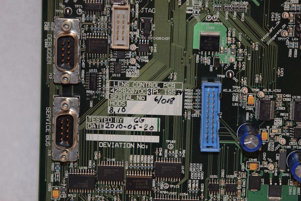 Used WATERS 4258207DC3PL ISS E4 Lens Control PCB Module