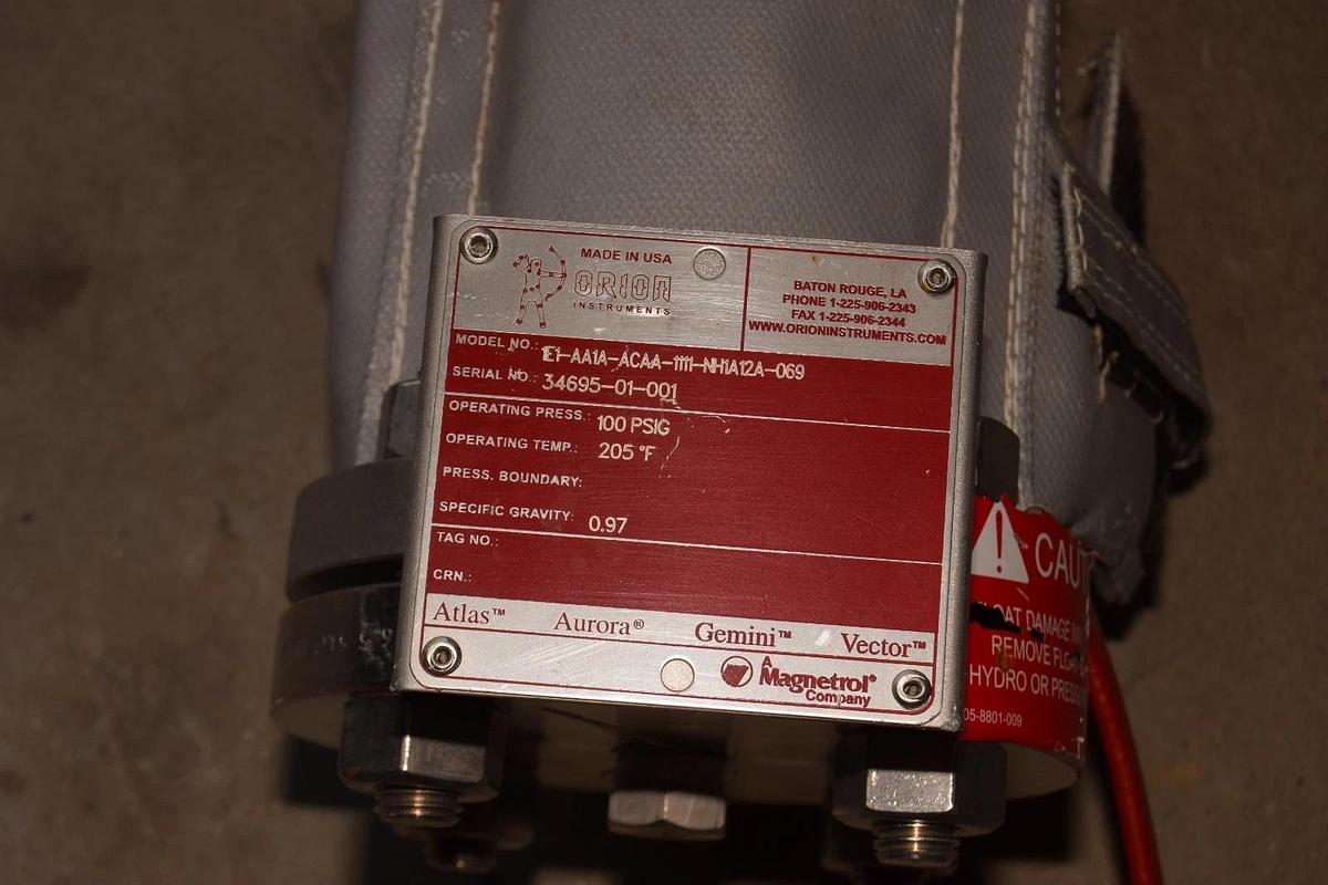Used Orion Atlas Magnetic Level Indicator 6' Tank Gauge 1E1-AA1A-ACAA-111-NH1A12A-069