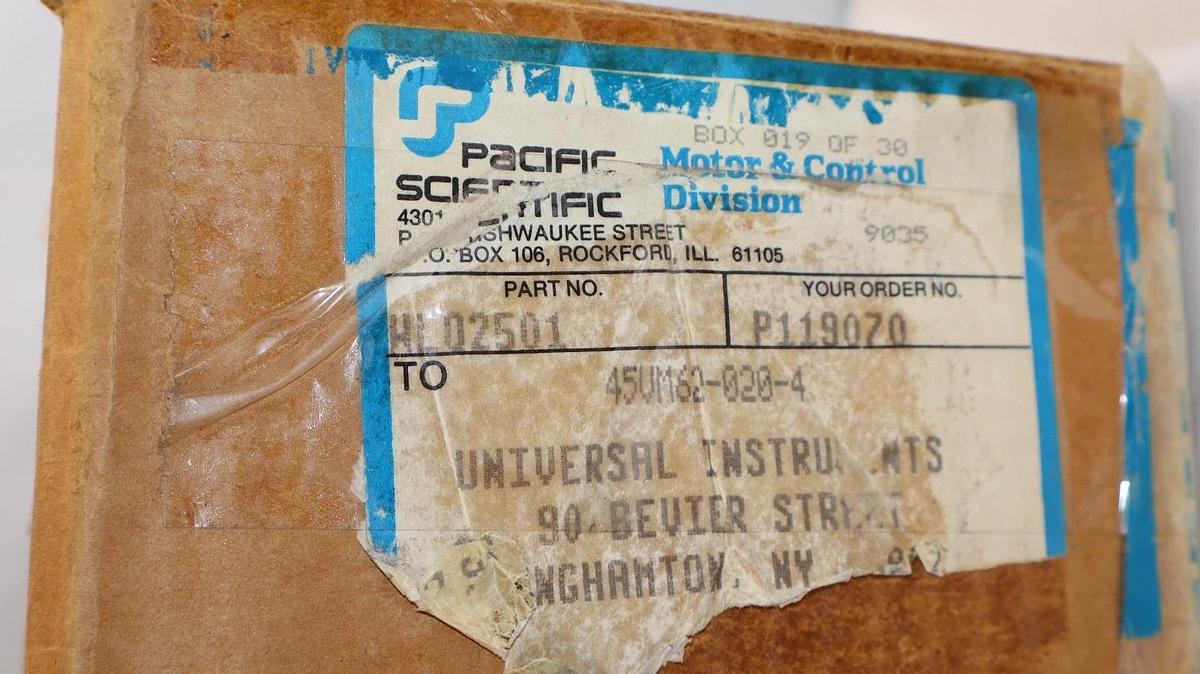 Pacific Scientific 45VM62-020-4 24V 6.9Amp Analog Tachometer (New)