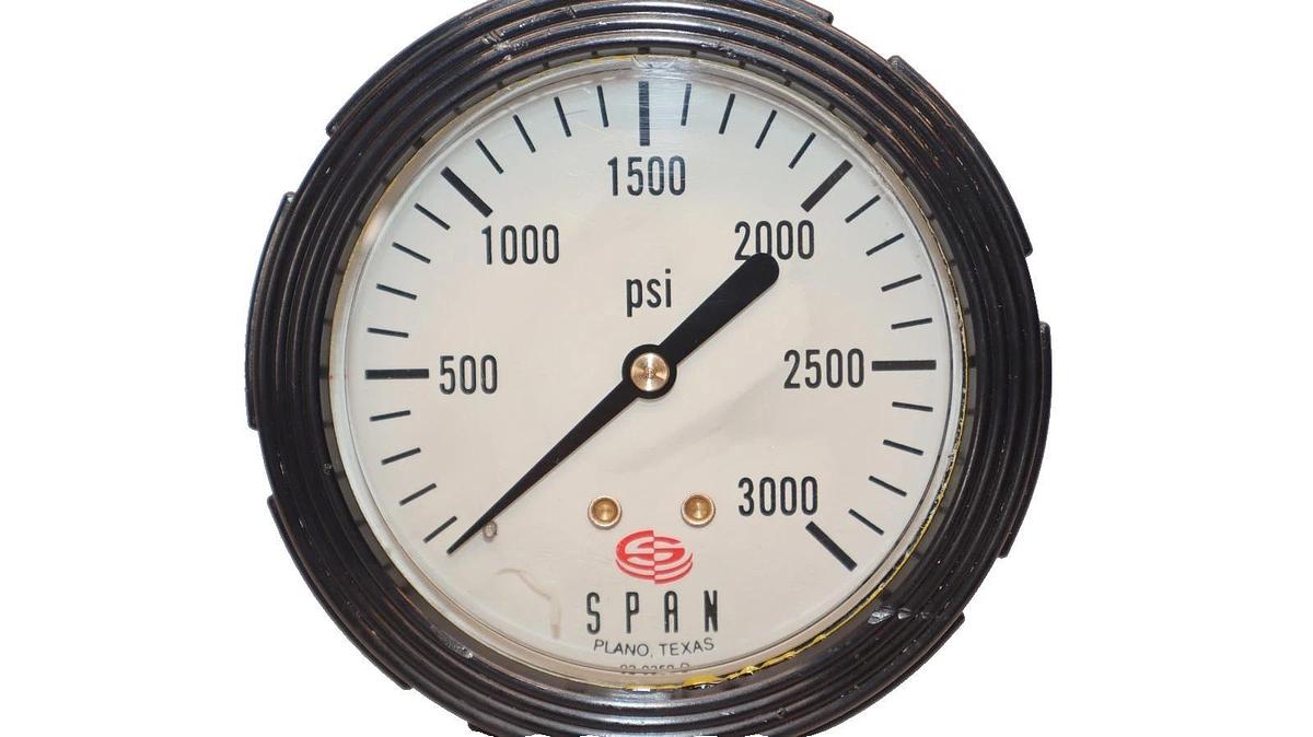 Span 02-0359-D 0-3000psi Pressure Gauge (New)