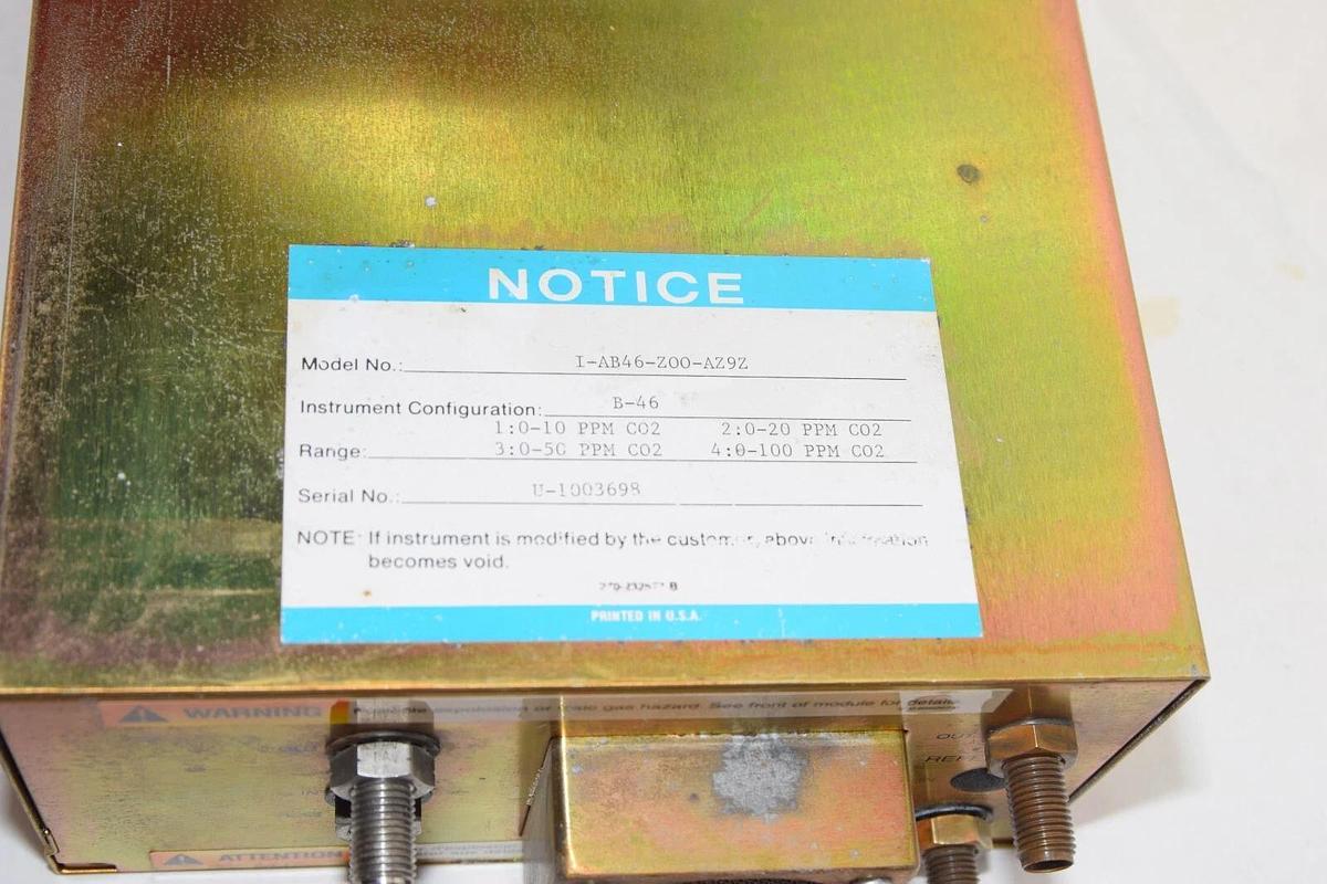 Used Rosemount Non Dispersive Infrared Detector NDIR-EXT 195002 I-AB46-ZOO-AZ9Z