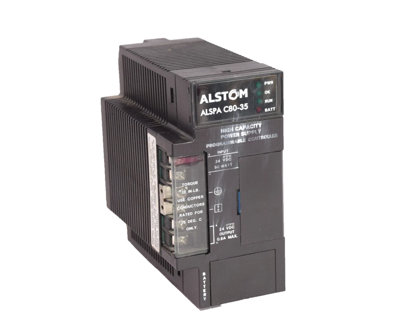 Used GE FANUC , ALSTOM CE693PWR331A 24Vdc Hi-Cap 30W Power Supply Module