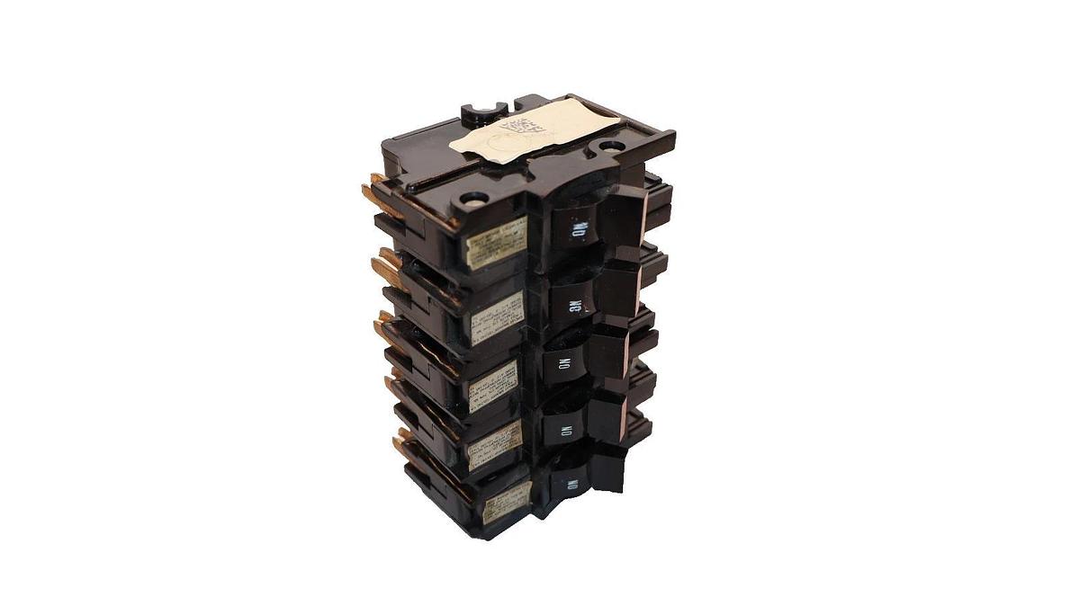 Used Federal Pacific 10 Amp 10A Single Pole Breaker NA110-U NA110U (Lot of 5)