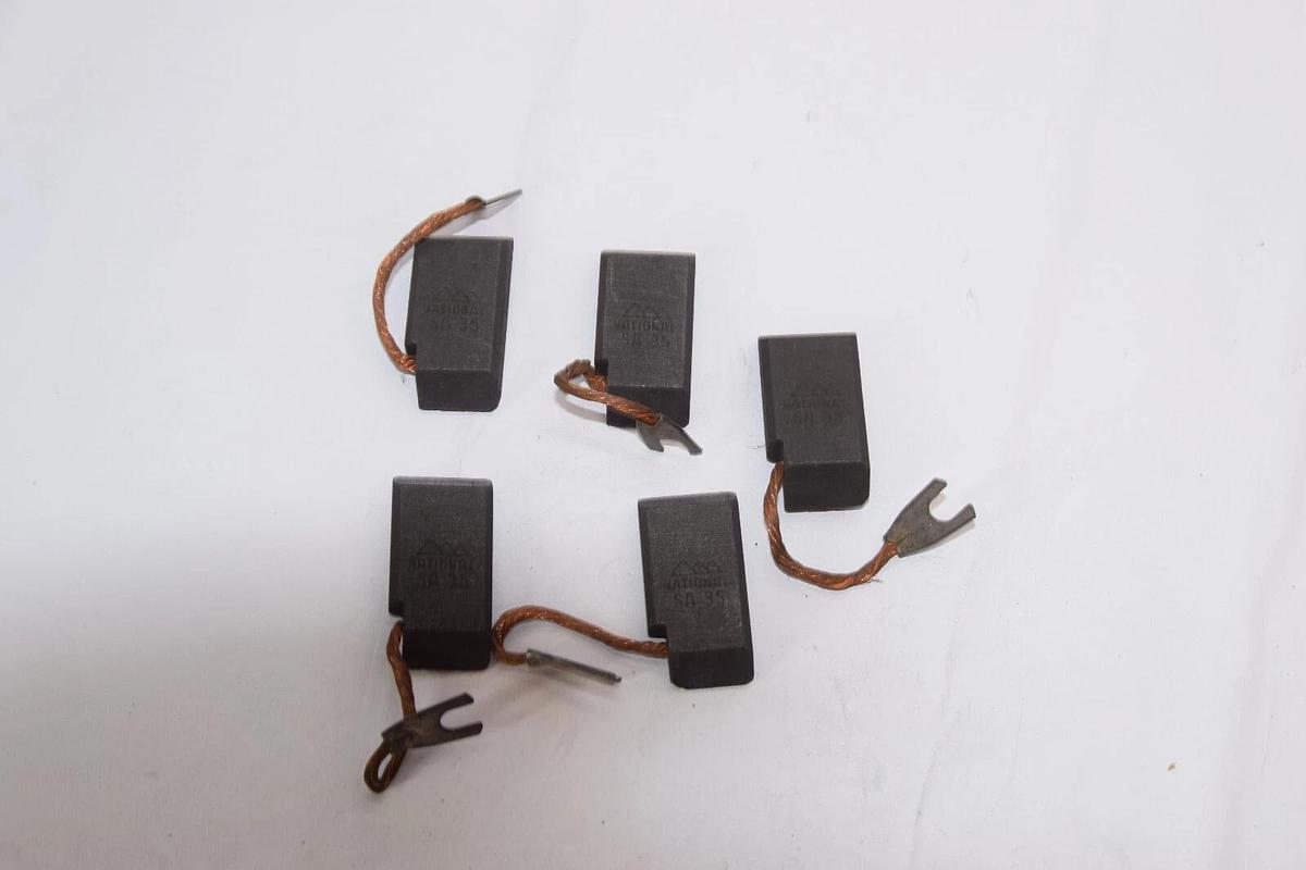 (NEW - Lot of 5) NATIONAL SA35 SA 35 1" x 1/2" Carbon Brush