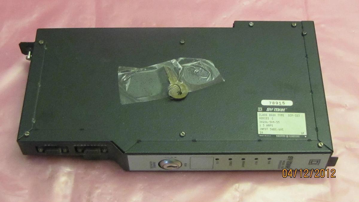 Used SQUARE D SY/MAX MODEL 300 PROCESSOR 8020 SCP-323 8020SCP323 1.5A 1.5 A AMPS